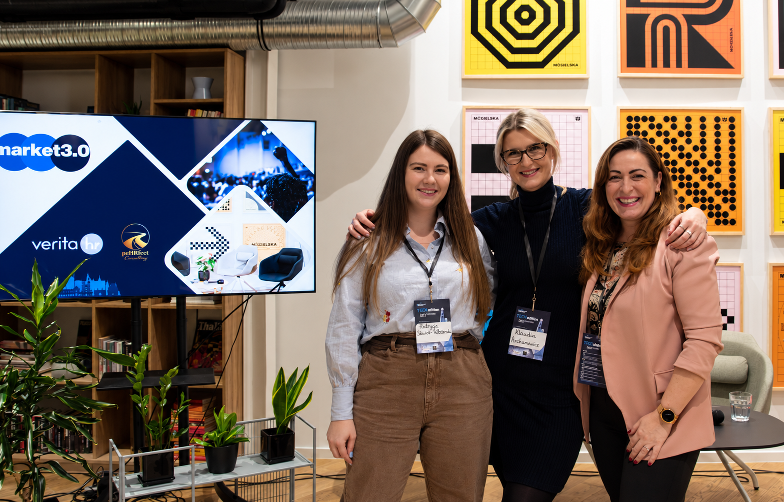Klaudia Archimowicz, Agnieszka Bender i Patrycja Skwiot-Włodarska – moderatorki Market 3.0